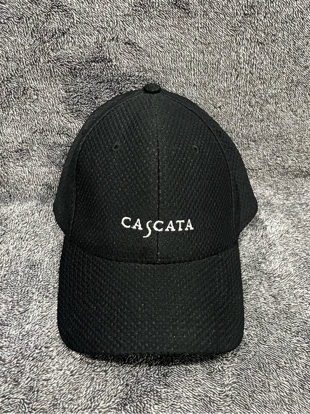 Cascata Golf Club A-Flex Stretch-Fit Hat (Black) size  L/XL mens